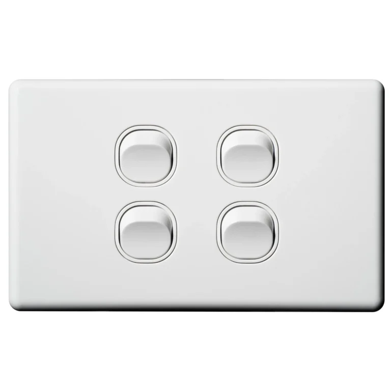 4 Gang Light Switch Classic Horizontal - image 1